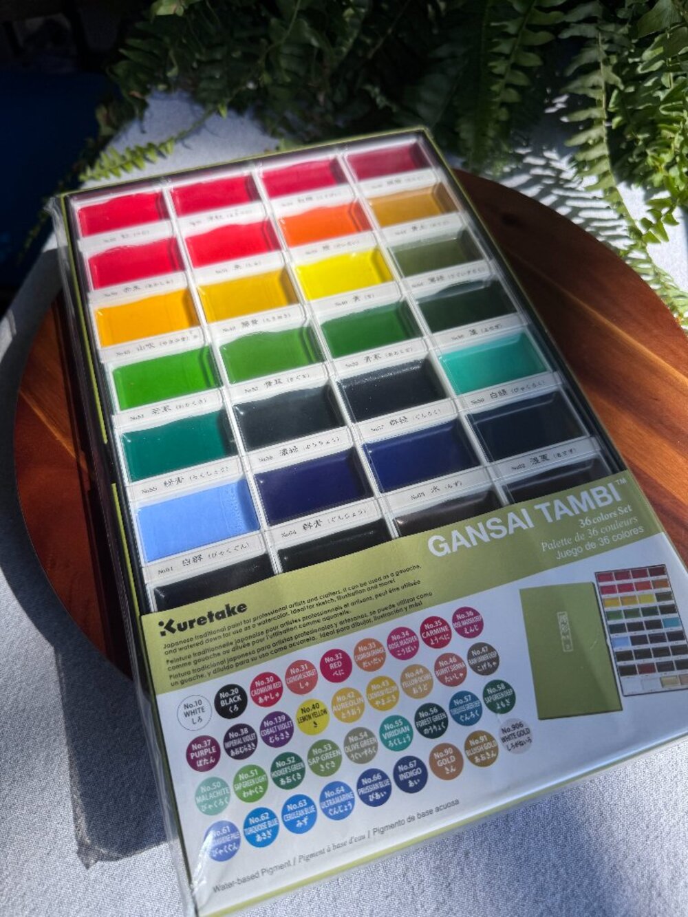 Kuretake Gansai Tambi Japanese Watercolour Paint Set 36 Colours Brand New